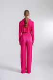 Beli Lastikli Esnek Comfy Pantolon Pembe