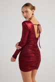Karly Dress Claret Red