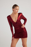 Karly Dress Claret Red