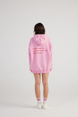 Oversize Kapüşonlu Unisex Eye Sweat Pembe