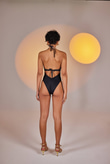 Ivory Swimsuit Black