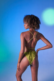 Üçgen Bağcıklı Ayarlanabilir Delphi Bikini Üstü Yeşil