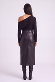 Hera Leather Skirt Black