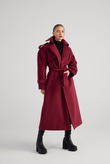 Nora Coat Claret Red