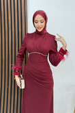 Adel Krep Abiye Bordo