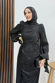 Afra İpek Abiye Siyah