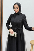 Alaska Simli Abiye Siyah