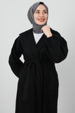Asuman Kaşe Kaban Siyah