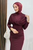 Avenna Sandy Elbise Bordo