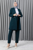 Blazer Ceket Takım Koyu Petrol