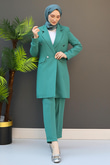 Blazer Ceket Takım Mint