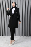 Blazer Ceket Takım Siyah
