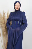 Dora Krep Abiye Lacivert