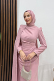 Gökben Krep Abiye Soft Pembe