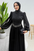 Gülru Şifon Abiye Siyah