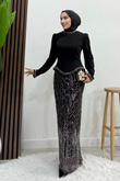 Hatun İşleme Abiye Siyah