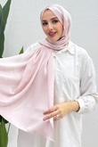 İnci Saten Şal Soft Pembe