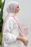 İnci Saten Şal Soft Pembe