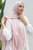 İnci Saten Şal Soft Pembe