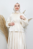 Layla Broş Takım Krem