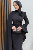 Mahperi Krep Abiye Siyah