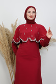 Menesa Krep Abiye Bordo
