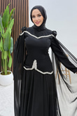Naye Şifon Abiye Siyah