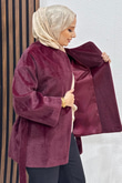 Oksana Kaşe Kaban Bordo