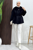 Oksana Kaşe Kaban Siyah