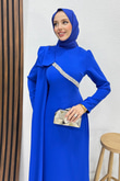 Özün Taşlı Abiye Gece Mavi