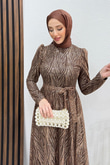 Selma Simli Abiye Kahve
