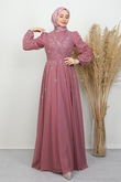 Şirin Tül Abiye Soft Pembe