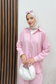 Zelia Gömlekli Takım Pembe