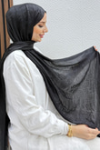 Zincir Model Şal Siyah