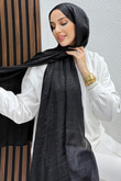 Zincir Model Şal Siyah