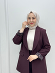 0022-Şal Yaka Takım-Mürdüm