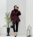 0055-Kruvaze Ceket-Bordo