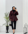 0055-Kruvaze Ceket-Bordo
