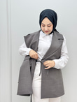 0122-Tasarım Yelek-Gri