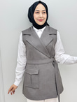 0122-Tasarım Yelek-Gri