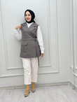 0122-Tasarım Yelek-Gri