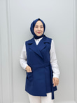 0122-Tasarım Yelek-Lacivert