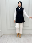 0122-Tasarım Yelek-Siyah