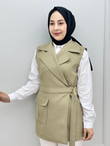 0122-Tasarım Yelek-Yeşil
