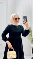 0128-Jasmine Elbise-Siyah