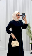 0128-Jasmine Elbise-Siyah