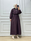 0134-Ceketli Spor Elbise-Mürdüm