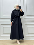 0134-Ceketli Spor Elbise-Siyah