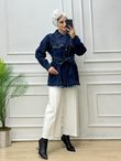 0180-Denim Ceket-Koyu Mavi