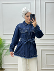 0180-Denim Ceket-Koyu Mavi